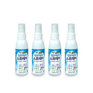 리빙굿 정전기방지 스프레이(60ml) 허브향-4개 섬유스프레이 탈취제 의류스프레이 니트