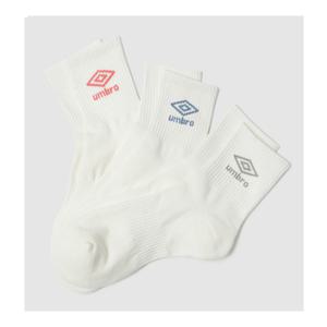 [엄브로] 남녀공용 에센셜 3PACK 앵클 삭스 UP323CSC76SCW