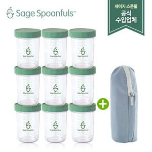 ♥파우치증정♥NEW 유리 240ml 3P 3개 세트/유리 이유식용기/이유식식기/이유식 보관용기/초기 이유식그릇/초기 이유식준비물/이유식통/세이지스푼풀