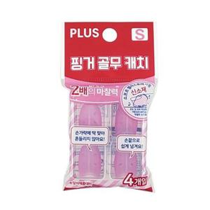 PLUS 손가락골무 핑거골무캐치(소중대KM-301CA-KR KM-302CA  KM-303CA)-4개입