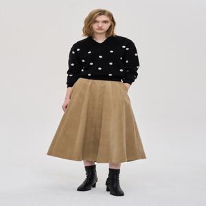 10주년 코듀로이 플레어 스커트