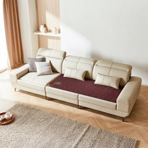 (주)현대의료기 세디아 4인 천연 가죽 춘천옥세라믹 스프링 돌소파 카우치