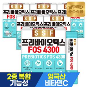 순수식품 FOS4300 6박스(180포) 6개월분 비타민C 17종 생유산균 프리바이오틱스 아연 프락토올리고당 아연