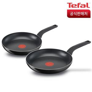 테팔 심플리클린 후라이팬 2종세트(24cm+26cm)