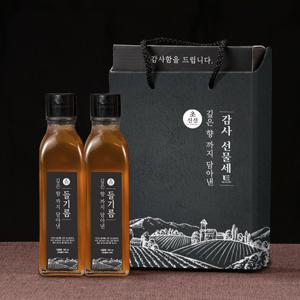 초신선 국산 들기름180ml x 2병 감사선물세트