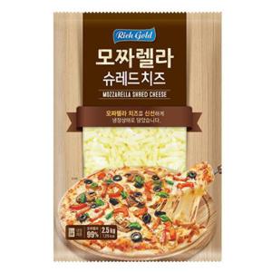 [동서식품] 리치골드 모짜렐라 슈레드 치즈 2.5kg