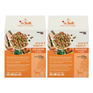 더독 닥터소프트 치킨&장건강 (노령견용) 1.2kg x 2개