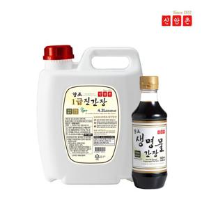 [신앙촌] 양조간장 집밥요리 6호(1급 진간장 4.2L×1,생명물간장 500mL×1)