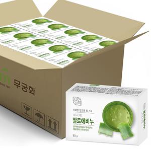 자연미인 알로에비누 90g x 48개 (1BOX)