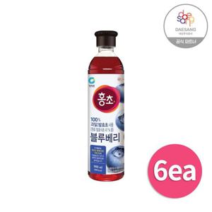 갤러리아_청정원 홍초 블루베리 900ml x 6 마시는 자연 발효초