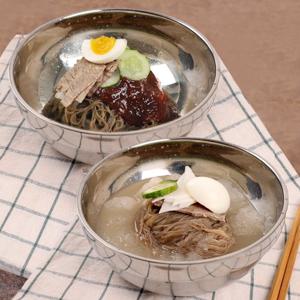 [냉면家]매콤시원한 메밀물냉면 5인분＋비빔냉면 5인분(사리2kg＋사골육수350gx5봉+비빔장300g)/총 10인분