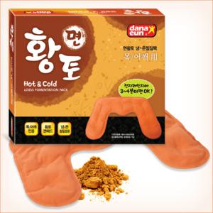 다나은 면 황토 냉온 찜질팩 목어깨전용