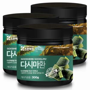 조은약초 프리미엄 다시마 환 300g x 3통구성 (총 900g)