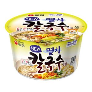 농심 멸치칼국수 사발 75g X 16개