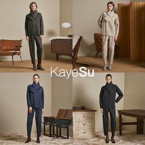 [KayeSu] 케이수 24FW 이지-웜 윈터 패딩 플리츠 셋업 (+머플러)