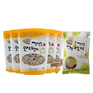 김연도 오색현미 500g 10봉+ 현미 600g 1봉