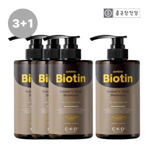 [3+1] CKD 아미노비오틴 맥주효모 샴푸 500ml 4개