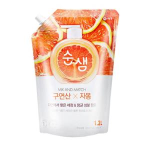 순샘 구연산 자몽 1.2L 리필 x2개