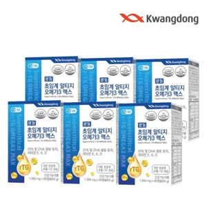 [광동] 초임계 알티지 오메가3 맥스 6박스 (박스당 1,050mg x 60캡슐) / 12개월분