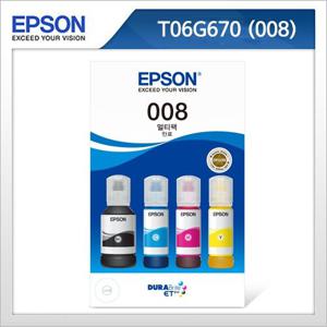 [EPSON] 정품잉크 T06G670 / T06GP10 4색Set (검정+청록+빨강+노랑) L6460,L6490