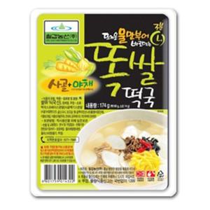 [칠갑농산]똑쌀떡국 사골 야채 174g x 12개 즉석식품