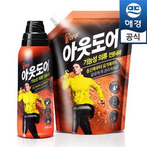 울샴푸 아웃도어 800ml(용기)+1L(리필)