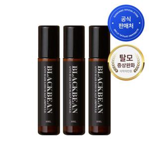 수오가닉 블랙빈 탈모완화 카페인 두피앰플 10ml 3개