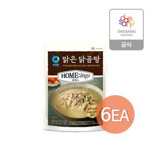 청정원 호밍스 맑은 닭곰탕 450g x 6개