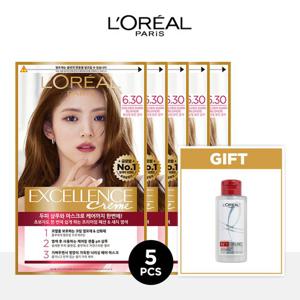 로레알파리 엑셀랑스 크림 염모제 5개+본드리페어 샴푸 100ml