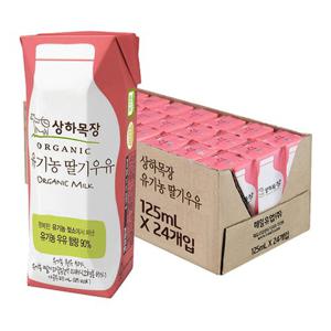 상하목장 유기농 딸기우유 125ml X 24팩