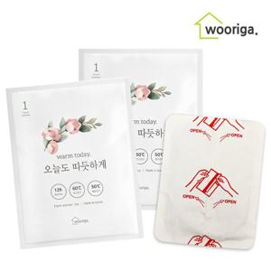 우리가스토리 국내생산 붙이는핫팩 50g 60팩 파스형핫팩