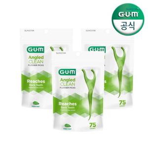 GUM 검 치과 Y자형 스마트 일회용 치실(75p) (898) 3개