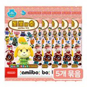 [닌텐도]amiibo 동물의 숲 아미보 카드 4탄(5개 묶음)