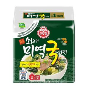 오뚜기 쇠고기미역국라면 115G*4입