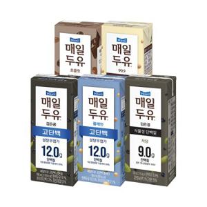 매일두유 4종 99.9/고단백/검은콩/고단백검은콩/초콜릿 190ml 48팩 골라담기