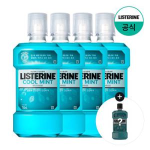 쿨민트 750ml x4 / 가글액 / 구강청결제 / 마우스워시+(증) 쿨민트 250ml