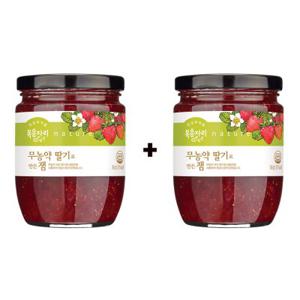 복음자리 무농약or유기농 과일잼 350g 1+1 (무화과/딸기/블루베리 택)