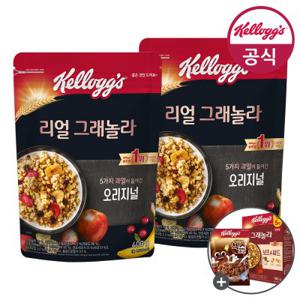 켈로그 시리얼 리얼 그래놀라 400g x 2개 + 증정 넛츠&씨드180g + 첵스230g