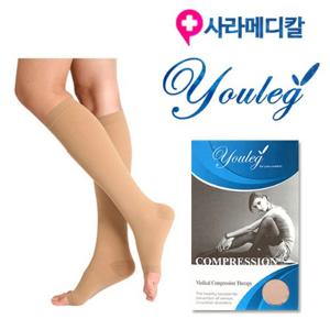 남자의료용압박스타킹 유레그 1330 살색 무릎형 발트임 고강압(압력30~40mmHg)