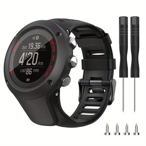 TEMU Ambit 3 시계 밴드는 Suunto Ambit 3 시계와 호환되며, 부드러운 TPU 교체 스포츠 스트랩 액세서리 손목띠는 Suunto Ambit 3 스포츠, 3 런, 2R, 2S, 2,1에 대해 사용할 수 있습니다