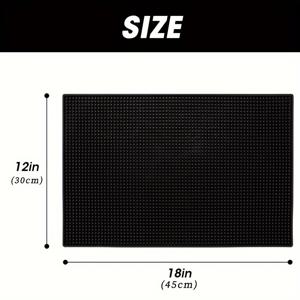 TEMU 미용 도구 전문 안티 슬립 매트 살롱 미끄럼 방지 바 고무 PVC 패드 코스터 주방 플레이스 매트 바 직사각형 매트 실용적인 도구 용품|코일매트