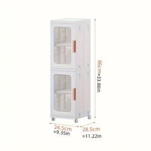 TEMU 1pc 1/2/3 레이어 휴대용 옷장 의류 옷장, 플라스틱 침실 Armoire 깊이 큐브 보관 정리함, 신발 상자, 이동식 욕실 용품 보관 캐비닛, 코너, 출입구, 욕실, 거실, 침실 액세서리를 위한 공간 절약 정리함