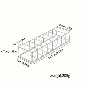 TEMU 아크릴 메이크업 오가나이저 8칸 - 립스틱, 매니큐어, 액세서리 수납을 위한 조립식 화장품 보관함 - 휴대 가능한 내구성 있는 플라스틱 홀더, 전기 불필요