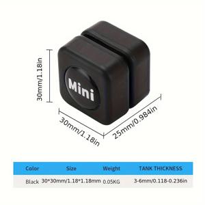 TEMU 1pc 어항 자석 브러시, 유리 부유성 진드기 스크래퍼, 커브 유리 청소기 미니 스크러버 도구, 어항 유리 청소 자석