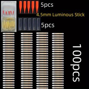 TEMU SIBADA 밤 낚시 발광 스틱 및 액세서리, 50/100개 고색인 플라스틱 루미너스 형광 막대로 시야 확보 및 더 나은 잡힘률 증가