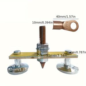 TEMU 1pc 용접 자석 헤드 자석 용접 접지 클램프 홀더 픽스처 강력한 용접기 시트 금속 수리 기계 접지 와이어 클램프