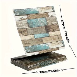 TEMU 1개 연속 3D 레트로 벽돌 폼 벽지 - 자체 접착, 방수, PVC 재질, 거실, 침실, 욕실, TV 배경 장식에 완벽