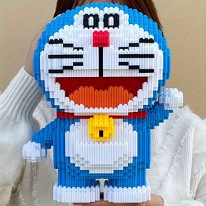 TEMU 4000pcs 다양한 색상 만화 캐릭터 쌓기 블록 세트, 10대 및 성인 14세 이상에게 이상적, 내구성 있는 플라스틱 구조, 가정 장식, 사무실 책상, 교실 보상, 휴일 및 크리스마스 선물에 적합합니다.