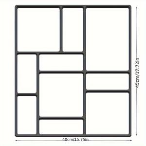 TEMU 재사용 가능한 플라스틱 콘크리트 몰드 1개 - DIY 정원 경로 포장 벽돌 석 몰드 패턴이 있는 보도, 파티오 포장재 및 장식용 잔디 장식품 만들기