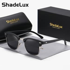 TEMU 남성과 여성을 위한 야외 스포츠 파티 휴가 여행 운전 낚시 장식 사진 속성을 위한 ShadeLux, 클래식 레트로 눈썹 디자인 금속 프레임 편광|선글라스